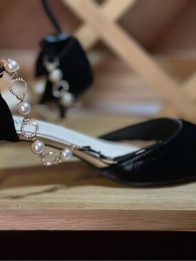 NWOT Elegant Black Satin D’Orsay Dress Pumps /Gorgeous /US Sz 9.5-10
